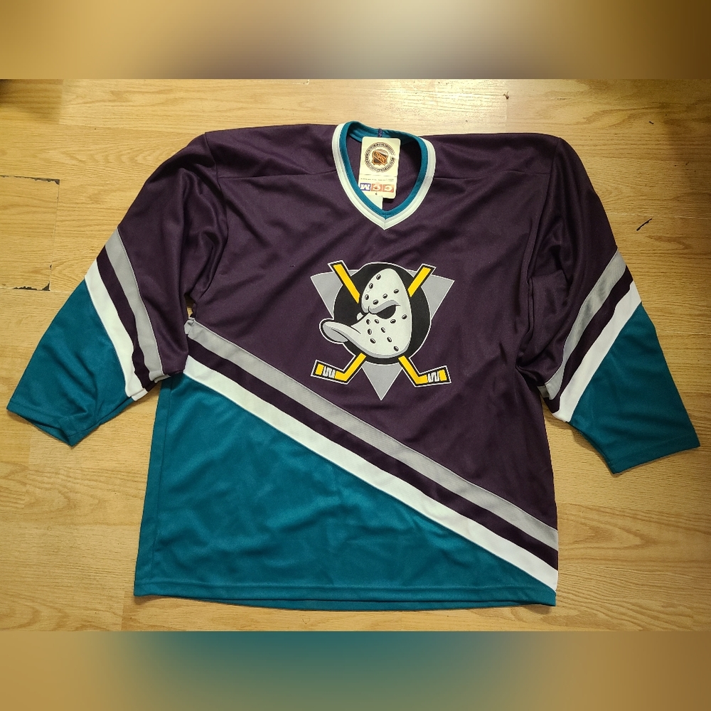 Anaheim Mighty Ducks NHL CCM Vintage Hockey Jersey Size XL